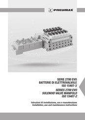 Pneumax 2700 EVO Series Installation, Use And Maintenance Instructions