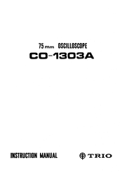 Trio CO-1303A Instruction Manual