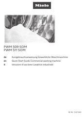 Miele PWM 511 SOM Quick Start Manual