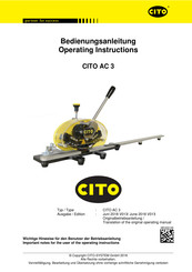 CITO AC 3 Operating Instructions Manual