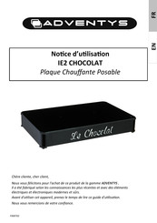 Adventys IE2 CHOCOLATE Instructions For Use Manual