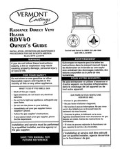 Vermont Castings RDV40 Owner's Manual