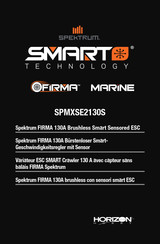 Horizon Hobby Spektrum SMART FIRMA MARINE SPMXSE2130S Manual