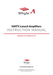 Whyte WLA115-C3 Instruction Manual