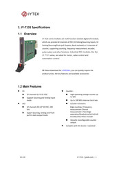 JYTEK JY-7131 Series Manual