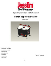JessEm 03200 Operating Instructions And Parts Manual