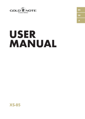 Gold Note XS85 User Manual