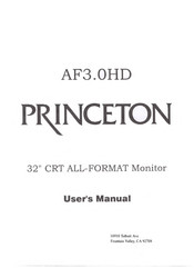 Princeton AF3.0HD User Manual