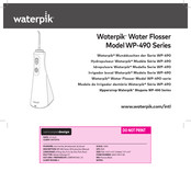 Waterpik WP-490 Series Manual