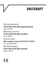 VOLTCRAFT VC351 Operating Instructions Manual
