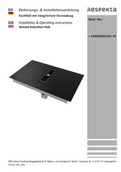 Respekta 2300630835201-45 Installation & Operating Instructions Manual