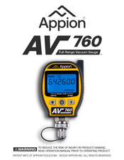 Appion AV760 Manual