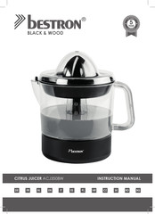 Bestron BLACK & WOOD ACJ350BW Instruction Manual