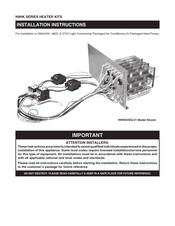 Nortek H9HK018Q-11 Installation Instructions Manual