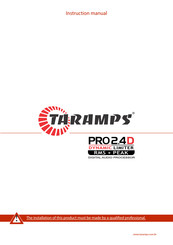 Taramps PRO 2.4D DYNAMIC LIMITER RMS + PEAK Instruction Manual