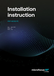 Amadys Microfocus FIST-GCO2-FC Installation Instructions Manual