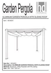 Home Decor HD-6031 Manual