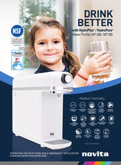 Novita Water Purifier NP 330 Operating Instructions Manual