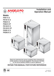 Angelo Po FX61 E 2 Installation And Operation Manual