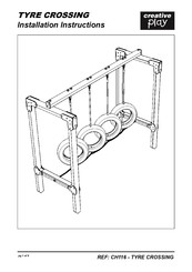 Creative Play TYRE CROSSING Installation Instructions Manual