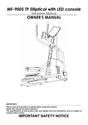 Matrix Fitness MF-9005 TP Owner's Manual