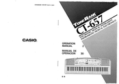 Casio TONE BANK CT-657 Operation Manual