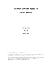 Huntron Scanner 31S Operation Manual