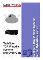 Toa IP-A1PG Tech Note