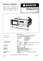Sanyo TPM2170 Service Manual