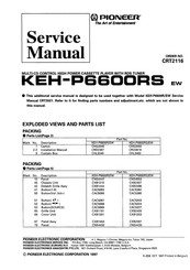 Pioneer KEH-P6600RS Service Manual