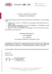 Dover VSG Butler LIBRAK280RTLC Instruction Manual