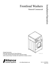 Alliance Laundry Systems FLW1542C SVG Installation & Operation Manual