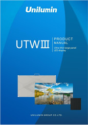 Unilumin UTW III Product Manual