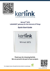 Kerlink Wirnet iBTS Quick Start Manual