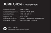 NATIVE UNION Jump Cable Quick Start Manual