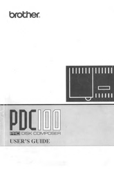 Brother PDC 100 User Manual