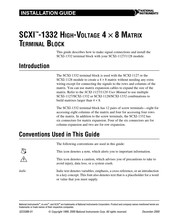 National Instruments SCXI-1332 Installation Manual