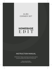 HOMEBASE EDIT ALBA 660938 Instruction Manual