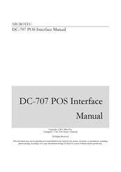 Microtec DC-807 Manual