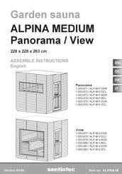 sentlotec ALPINA MEDIUM View ALP-M-V-BGR Assemble Instructions
