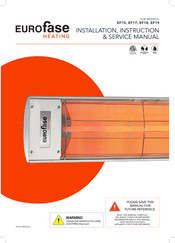 EUROfase HEATING EF19 Installation, Instruction And  Service Manual