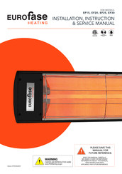 EUROfase HEATING EF15120 Instructions/Service Manual