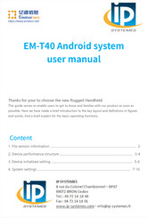 IP SYSTEMES EM-T40 User Manual
