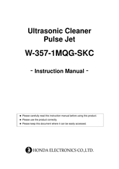 Honda Electronics W-357-1MQG-SKC Instruction Manual