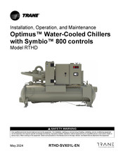 Trane Optimus RTHD Installation, Operation And Maintenance Manual
