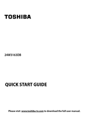 Toshiba 24W3163DB Quick Start Manual