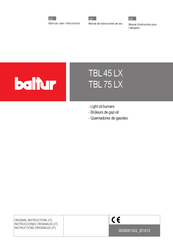 baltur TBL 75 LX Manual User Instructions