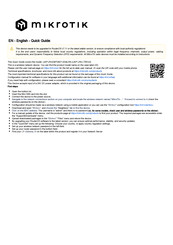MikroTik LtAP-2HnD&FG621-EA Quick Manual