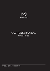 Mazda BT-50 2014 Owner's Manual