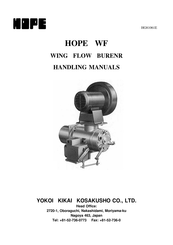 YOKOI KIKAI KOSAKUSHO HOPE WF Handling Manual